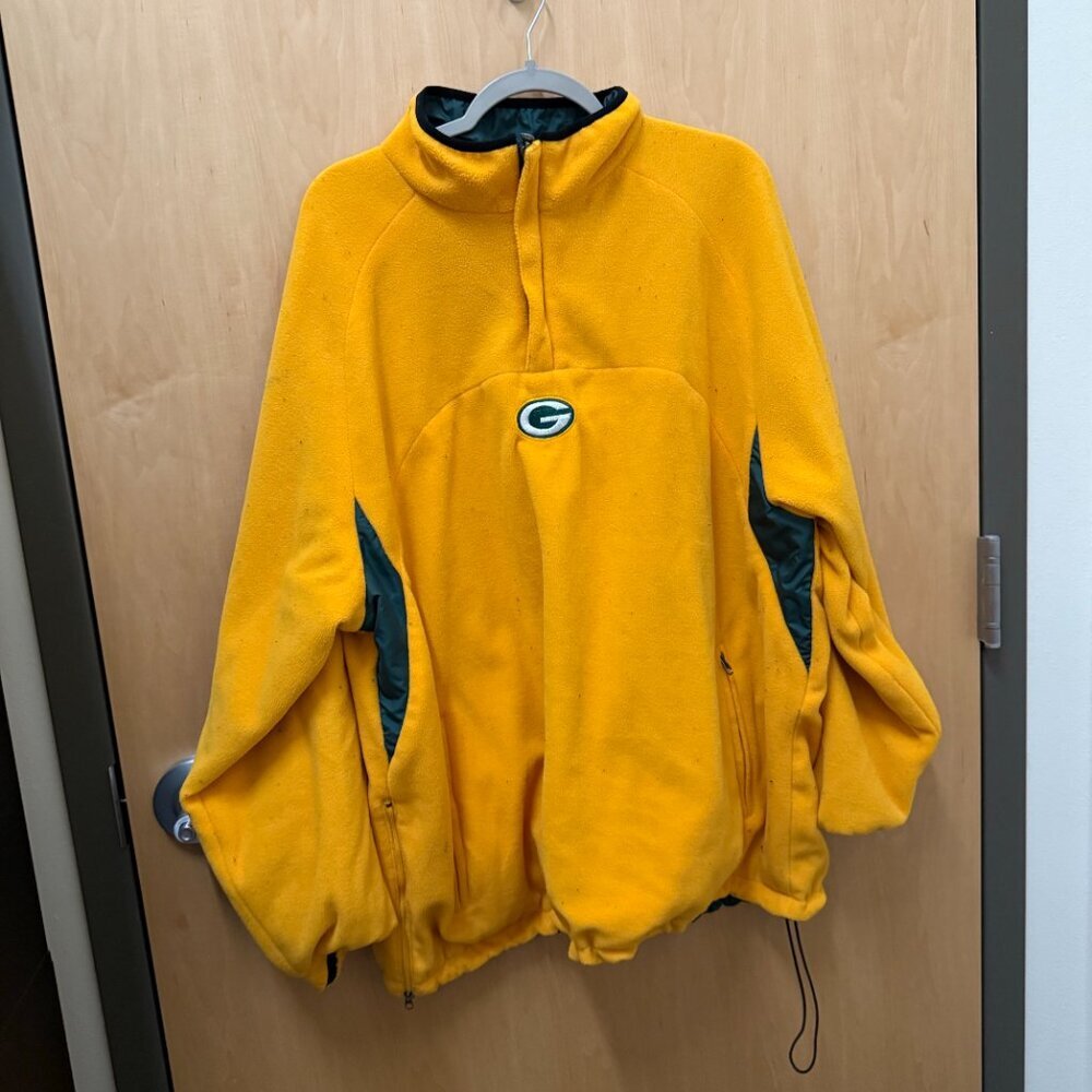 Vintage Reversible Green Bay Packers Pullover Jacket – Large - Picture 2 of 8